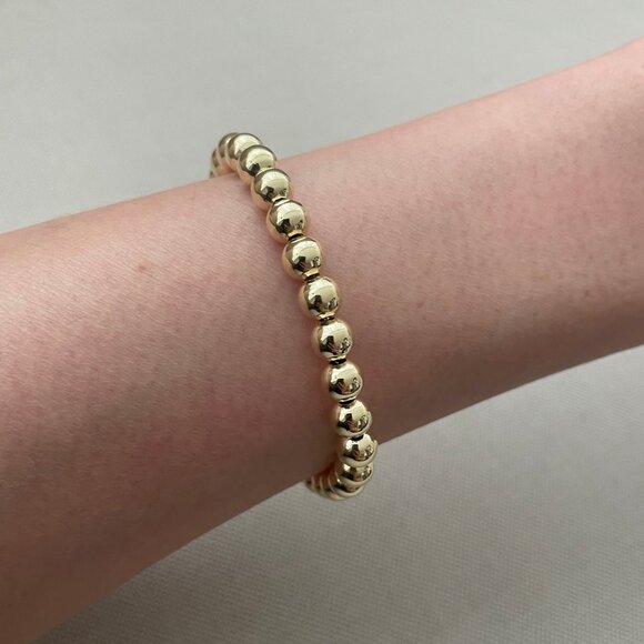 NWT Emma Ball Bracelet (6mm) // 14kt Italian Gold Vermeil - Picture 8 of 8